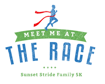 Meet Me At The Race Sunset Stride Family 5K 2019 Logo